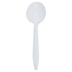 U2007 Karat 877183000659 5.6 Inch Pp Medium-weight Disposable Soup Spoon White Pack Of 1000