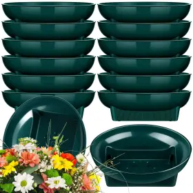 Karenhi-eqou801212 Karenhi 36 Pcs Floral Supplies Green Bowls For Flower Arrangements Large Size 6.3 Inc