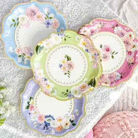 28619na Kate Aspen 9 Inch Premium Paper Assorted Set Of One Size Plates