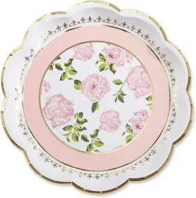 Kate Aspen 313047226259 Vintage Floral Tea Party 9 Inch Premium Decorative Paper Plates Part