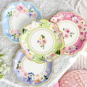 Kate Aspen 889293195552 9 Inch Premium Paper Assorted Set Of 16 Tea Party Decorations One Size I