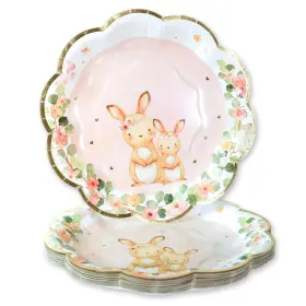 Kate Aspen 889293210613 Woodland Baby 7 Inch Premium Decorative Paper Plates 350 Gsm Weight