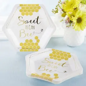 Kate Aspen 889293343588 Sweet As Can Bee Baby Shower Decorations 7 Inch Decorative Premium Paper Plate