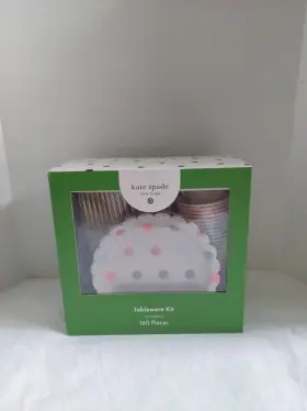 Kate Spade New York 198850042940 Nib Ny Tableware Kit For 16 Guest 160 Pc Plates Cups Forks Multicolor