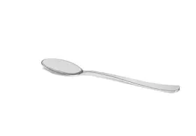 7959s Kaya Shiny Metallic Silver Plastic Disposable Spoons 24 Count -