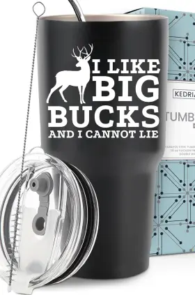 Kedrian 313045537524 30oz Funny Hunting Tumbler - Unique Gifts For Deer Hunters And Men