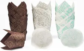 Cupcake-1 Kfjbpb 150 Pcs Tulip Cupcake Liners Baking Cups Large Clouds-brown White Blue