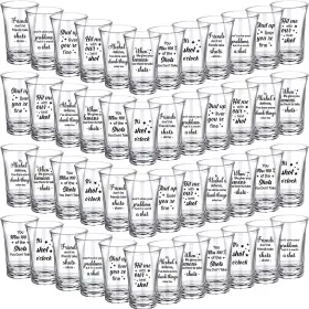 Rh-kigeli-1482 Kigeli 48 Pcs Funny Shot Glasses For Adult Acrylic Party 1.2 Ounce Mini