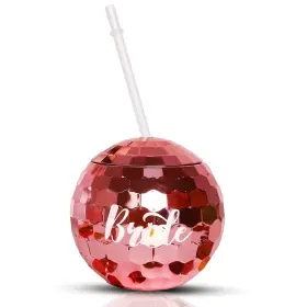 Kikevite 060861025197 Team Bride Bachelorette Party Cups Tribe Pink Disco Ball With St