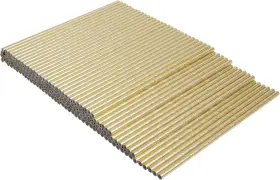 Kikkerland 612615076235 Paper Straws Set Of 144 Gold 1 Count Pack