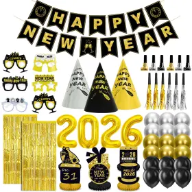 Nye12guests Kinnjas New Years Eve Party Supplies 2026 For 12 Decorations 6