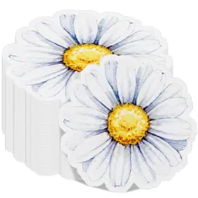 Fe-kosiz-562 Kosiz 100 Pcs Flower Paper Napkins Shaped Cocktail Floral Guest Napk