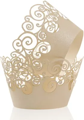 Ih000052 Kposiya Cupcake Wrappers 50 Pack Wraps Beige Of
