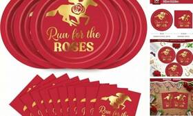 Ktcnmer 765477672739 50pcs Paper Plates And Napkins Disposable For Party Derby Day