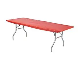 3096pk-r Kwik-covers Kwik-cover 30 Inch X 96 Fitted Table Cover X96 50 Red