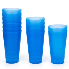 Kx-ware 664213896623 32-ounce Plastic Tumblers/large Drinking 12 Count Pack Of 1 Blue