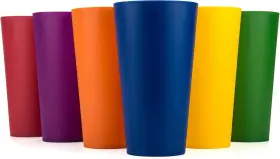 B092w2t6hq Kx-ware Ca 32-ounce Plastic Tumblers Large 6 Count Pack Of 1 Multicolor