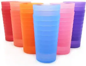 Xg129 Kx-ware Mixed Drinkware 22-ounce Plastic 12 Count Pack Of 1 Multicolor