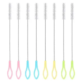 Kyllog 737494261067 8pcs Nylon Stainless Steel Straw Brush Drinking Cleaning Brushes Set Extra