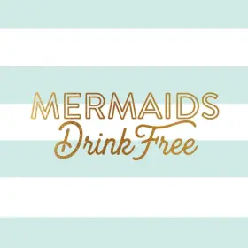 9292631565 Lang Companies Mermaids Drink Free Beverage Napkins