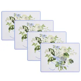 Lalvcplm04 Laura Ashley Cork Placemats 16 X 12-inch 12 Inches Lily Of The Valley