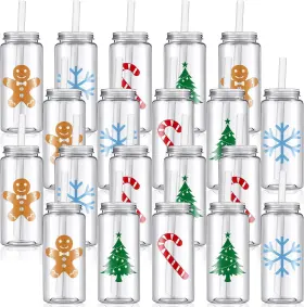 Layhit-cups-tryvhm457326 Layhit 20 Pcs Christmas Reusable Cups Bulk 13.5 Oz Plastic As Picture Shows