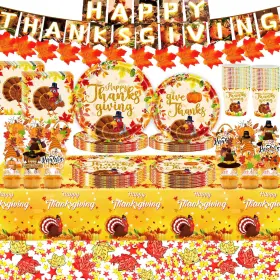 Lele Tech 445057642668 Thanksgiving Decorations Fall Theme Party Supplies Paper Plates And Napkins With Lele Tech 445057642668 Thanksgiving Decorations Fall Theme Party Supplies Paper Plates And Napkins With