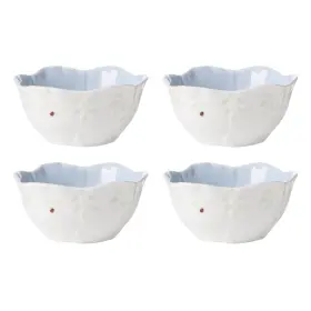 897767 Lenox 194372038225 Butterfly Meadow Floral Dessert Bowls Blue Set Of 4