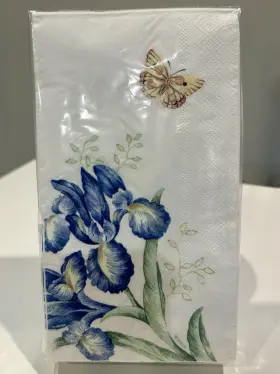 Tw80-17403 Lenox Butterfly Meadow Paper Guest Napkins Orange Sulphur 3 Ply 32 Count
