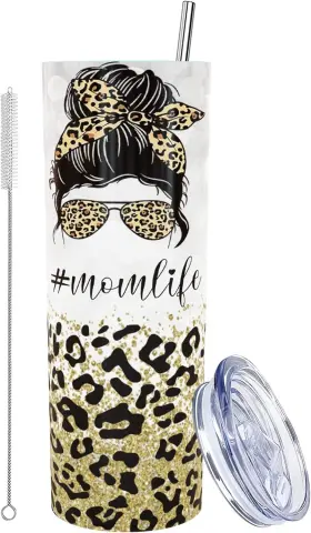 Tum22 Lierie8888 Mothers Day Gifts For Mom Life Tumbler With Straw Mommy Coffee Mug Bpa Free