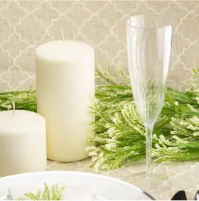 1117.24 Lillian Tablesettings 1123/1117.24 96 Count Premium Champagne Toasting Flutes 6oz Clear Heavyweight Shatterproof