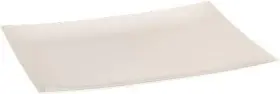 Lillian Tablesettings 763615356107 11-3/4-inch Rectangular Plastic Plates 10 Count Sahara