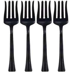 Lillian Tablesettings 763615610087 Plastic Salad Serving Fork - Black 1 Pc