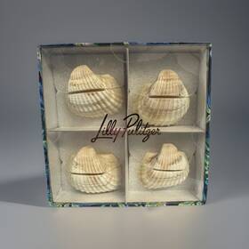 Lilly Pulitzer 197367140163 Seashell Gwp Place Card Holders Set Of 4 Nautical Beach Party