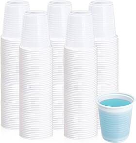 Lilymicky 748250884710 500 Pack 3 Oz Disposable Plastic Cups Ounce Bathroom