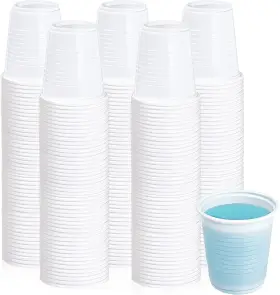 Lilymicky 748250884710 500 Pack 3 Oz Disposable Plastic Cups Ounce Bathroom