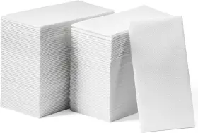 Lt-gt-wht-200 Lintext 200-pack Disposable Linen-feel Guest 200 Count Pack Of 1 White