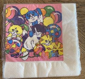 Lisa Frank 076526302720 Vintage Sealed Kitten Love Balloon Napkins Cat Birthday Party Beach