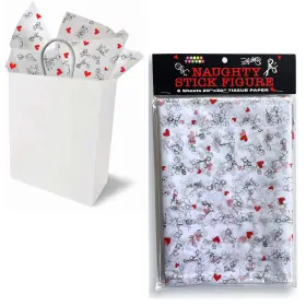 Little Genie Productions Llc. 817717012352 Naughty Stick Figure Tissue Paper Party Favor Playful Fun Hilarious Bday Theme