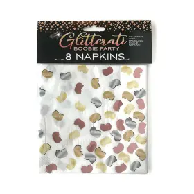 Cp.1071 Little Genie Productions Llc Glitterati Boobie Party Napkins - Pack Of 8