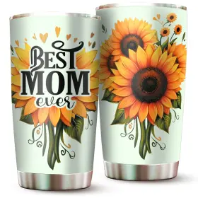 At124010201 Livinges Best Mom Ever Tumbler - Drinking Cup For Gifts From 20 Ounces Mint
