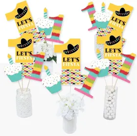 Bt5597tt-1st  Llc 1st Birthday Lets Fiesta - Mexican First Party Centerpiece St