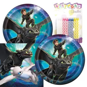 Lobyn Value Packs 767744306873 How To Train Your Dragon Themed Party Pack Includes Paper Plates And Luncheon Na