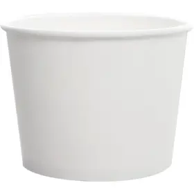 Ckdp20 Lollicup Usa Inc Karat Paper Round Food Container White 20 Oz. 3.5 Inch H 600/case