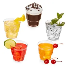 Roundcup-96ct Loreso Sup-ga391 Small Party Cups 5 Oz Pack Of 96- Hard Plastic Clear Heavy Roundcup-96ct Loreso Sup-ga391 Small Party Cups 5 Oz Pack Of 96- Hard Plastic Clear Heavy