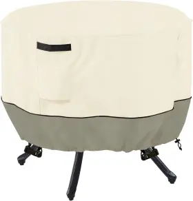 Round-36 Lsongsky Round Patio Table Cover - Waterproof Suitable For 36 Inch Dia X 23 H Table-beige