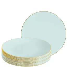 Luxe Party 633125267869 Nyc Plastic 30 Pack Dinnerware Plates Disposable 10.25 Inch Dinner Plate