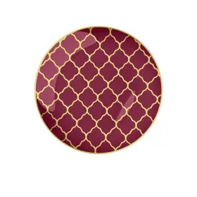 Luxe Party 633125273525 Nyc Plastic 30 Pack Dinnerware Plates Disposable 7.5 Inch Salad Plate Appe