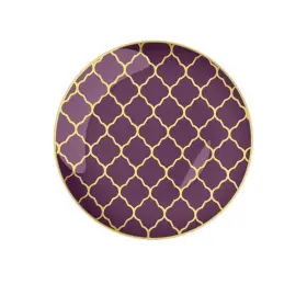 Luxe Party 633125273730 Nyc Plastic 30 Pack Dinnerware Plates Disposable 10.25 Inch Dinner Plate D