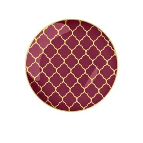 Kit-lx-2010-g-cran-30 Luxe Party Nyc Plastic 30 Pack Dinnerware Plates Disposable 10.25 Inch Dinner Plate D